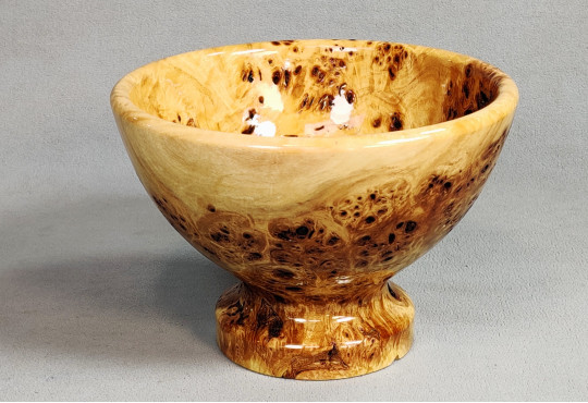 Handmade Wooden Candy Bowl Poplar Burl Wood